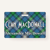 Snappy Clan MacDowall Tartan Ausweis (Vorderseite)