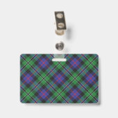 Snappy Clan Rose Tartan Ausweis (Rückseite mit Clip)