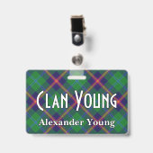 Snappy Clan Young Tartan Ausweis (Vorderseite mit Clip)
