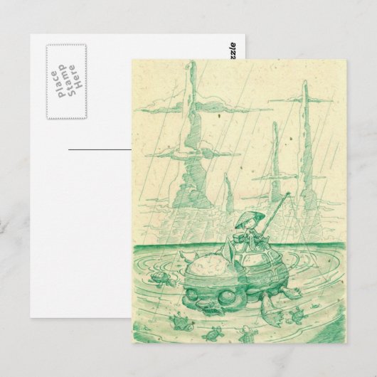 Snappy Fishing Postkarte (Vorne/Hinten)