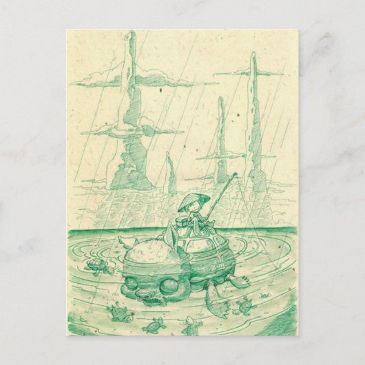 Snappy Fishing Postkarte (Vorderseite)