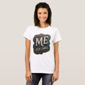 Snappy Gold ME EST 2000 Statement Design T-Shirt (Vorne ganz)