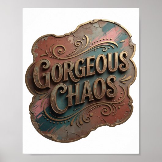 Snappy Gold PRÄCHTIGES CHAOS Poster (Vorne)