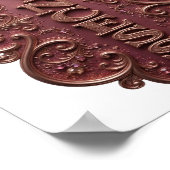 Snappy Gold PRINCESS Text Design Poster (Ecke)
