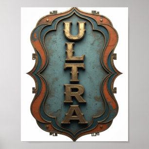 Snappy Gold ULTRA Modernes Design Poster