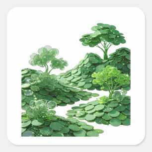 Snappy Green GREEN COINS AND TREES Sticker Motiv