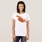 Snappy Orange ABSTRACT ART Statement T-Shirt (Vorne ganz)