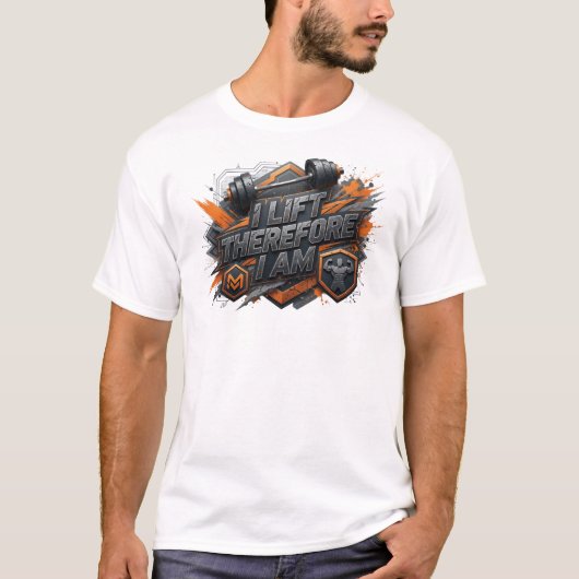 Snappy Orange ICH HEBE DESHALB BIN ICH Tee (Vorderseite)