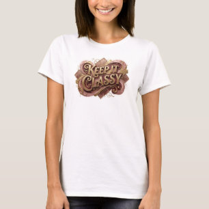 Snappy Orange KEEP IT CLASSY Tragbare Kunst T-Shirt