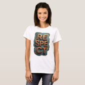 Snappy Orange RESPECT Print T-Shirt (Vorne ganz)