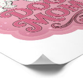 Snappy Pink HUNDEMUTTER Statement Design Poster (Ecke)