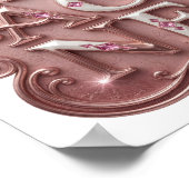 Snappy Pink IMAGINE Text Design Poster (Ecke)