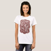 Snappy Pink IMAGINE Text Design T-Shirt (Vorne ganz)