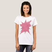 Snappy Pink PINK SPLASH Text Design T-Shirt (Vorne ganz)