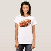 Snappy Red ABSTRACT ART Statement Tee (Vorne ganz)
