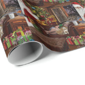 Snappy Santa Geschenkpapier (Rolleneckpunkt)