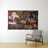 Snappy Santa Wandteppich (Beispiel (Horizontal))