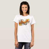 Snappy Silver ABSTRACT ART Statement T-Shirt (Vorne ganz)