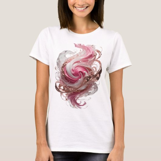Snappy Silver ABSTRACTE KUNST Abstrakte Gestaltung T-Shirt (Vorderseite)