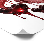 Snappy Silver HERZEN AUS GLAS Poster (Ecke)