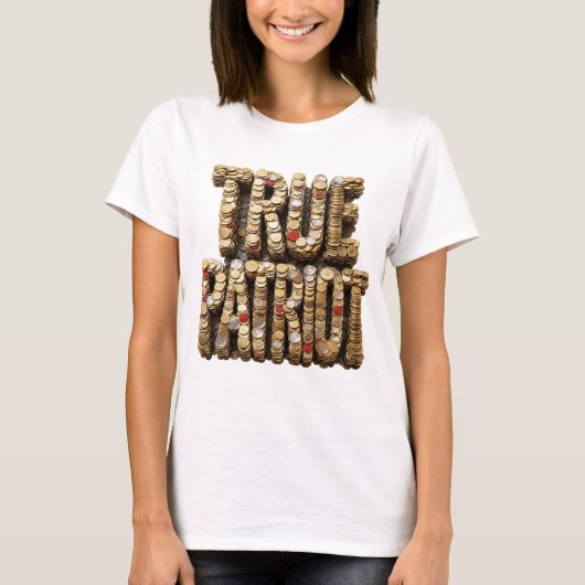 Snappy Silver TRUE PATRIOT Design T-Shirt (Vorderseite)