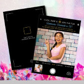 Snapshot Birthday Foto Einladung