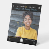 Snapshot Birthday Foto Sockelschild (Vorderseite)