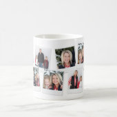 Snapshot Collage Grandparents Photo Christmas Gift Kaffeetasse (Mittel)