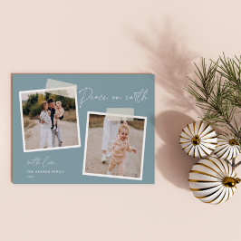 Snapshot | Weltfrieden Zwei Foto Ferienkarte Feiertagskarte