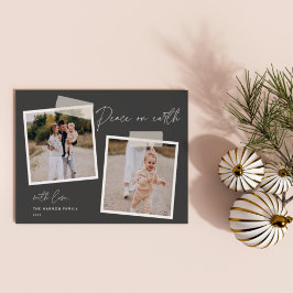 Snapshot | Weltfrieden Zwei Foto Ferienkarte Feiertagskarte