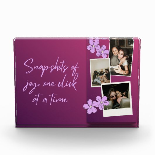 Snapshots of Joy Custom Photo Collage Block (Vorderseite)