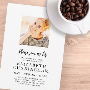 Snapshots und Geschichten aus ihrem Memorial Moder Einladung