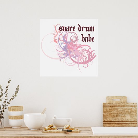 Snare Drum Babe Poster (Küche)