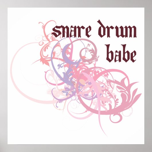 Snare Drum Babe Poster (Vorne)