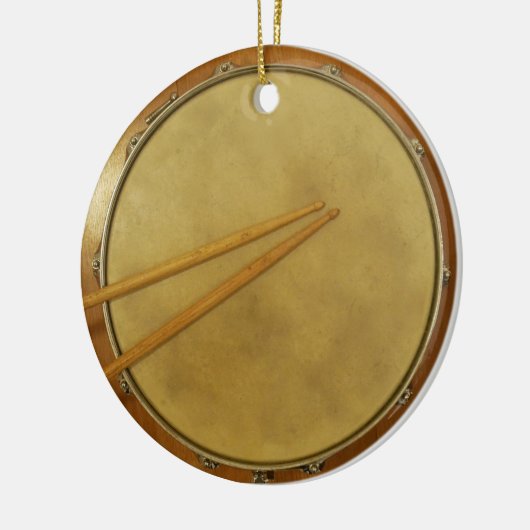 Snare Drum mit Sticks Keramik Ornament (Links)