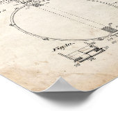 Snare Drum Patent - Old Look Poster (Ecke)