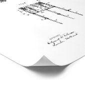 Snare Drum Patent Poster (Ecke)