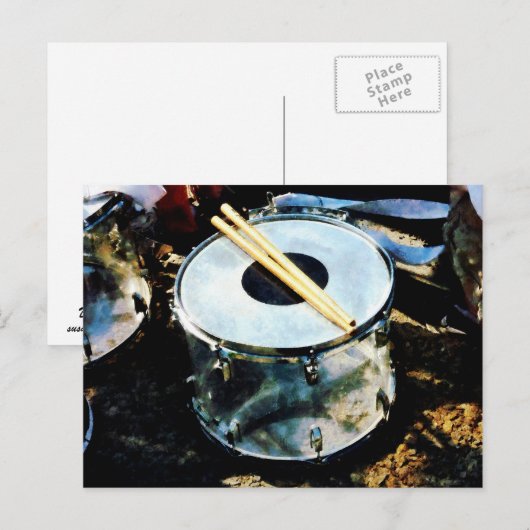 Snare Drum Postkarte (Vorne/Hinten)