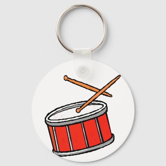 Snare Drum Red Schlüsselanhänger (Vorderseite)