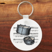 Snare Drums musical 05 B Schlüsselanhänger (Vorderseite)