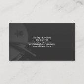 Snare und Tom Turquoise Drummer Business Card Visitenkarte (Rückseite)