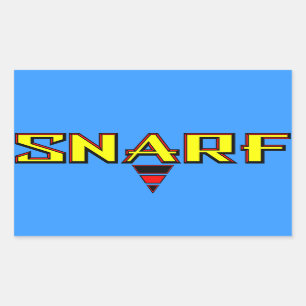 Snarf Rechteckiger Aufkleber