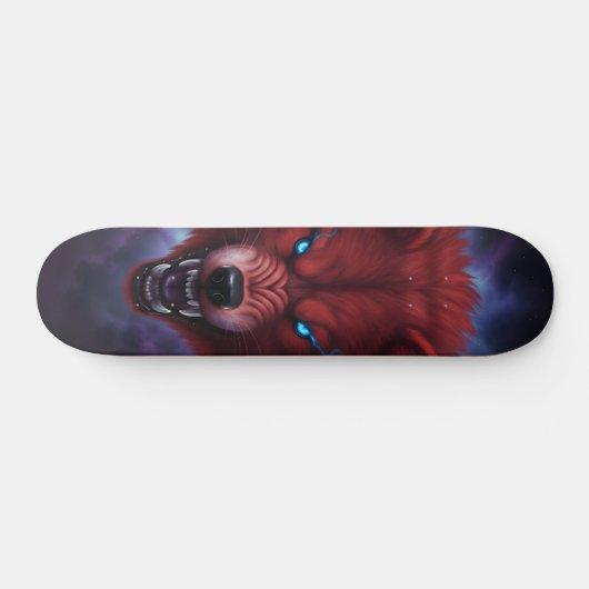 Snaring red wolf Skateboard (Horizontal)