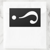 sNARK mARK {ironicon} Rechteckiger Aufkleber (Tasche)