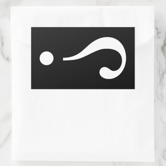 sNARK mARK {ironicon} Rechteckiger Aufkleber (Tasche)