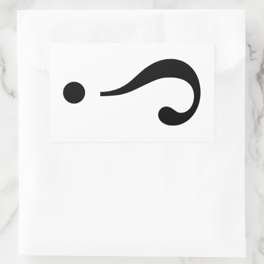 sNARK mARK {ironicon} Rechteckiger Aufkleber (Tasche)