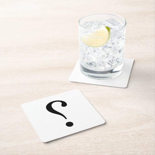 sNARK mARK {ironicon} Rechteckiger Pappuntersetzer (Vor Ort)