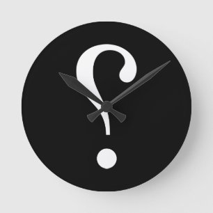sNARK mARK {ironicon} Runde Wanduhr