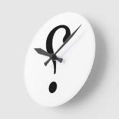 sNARK mARK {ironicon} Runde Wanduhr (Winkel)