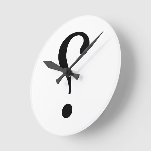 sNARK mARK {ironicon} Runde Wanduhr (Winkel)